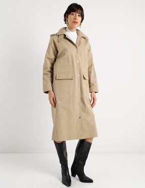 Gabardina con capucha Petite Studio para mujer