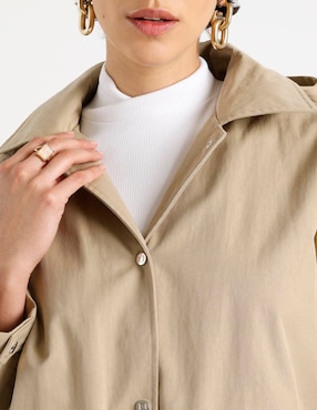 Gabardina con capucha Petite Studio para mujer