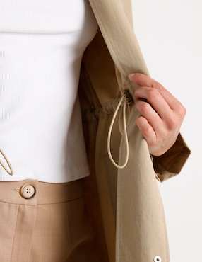 Gabardina con capucha Petite Studio para mujer
