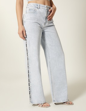 Jeans straight Studio F Denim Cristal Ice para mujer
