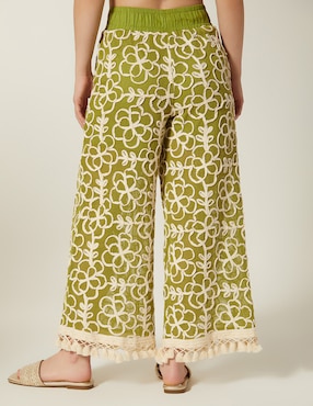 Pantalón capri Studio F Puerto de Gante relajado para mujer