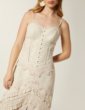 Vestido largo de noche Studio F Diamond Beach Organic para mujer