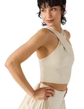 Top Steve Madden cuello halter tirante cruzado