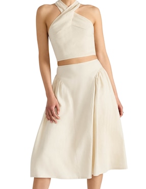 Falda midi Steve Madden a la cintura alta