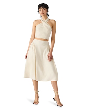 Falda midi Steve Madden a la cintura alta