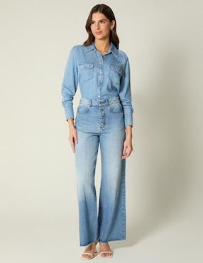 Jeans relaxed palazzo Studio F Lima para mujer