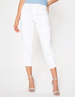 Jeans capri mom Studio F Utopia corte cintura para mujer