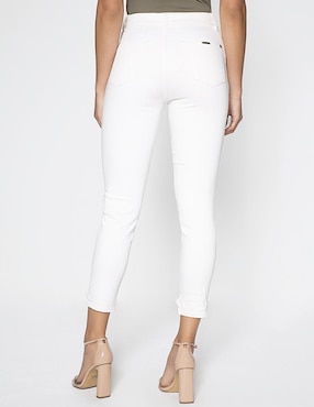 Jeans capri ultra slim Studio F Alberta Costa Africana corte cintura para mujer