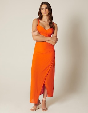Falda midi Studio F Legacy cintura alta