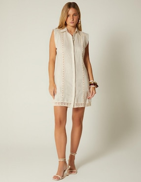 Vestido corto casual Studio F Alma Artesana para mujer
