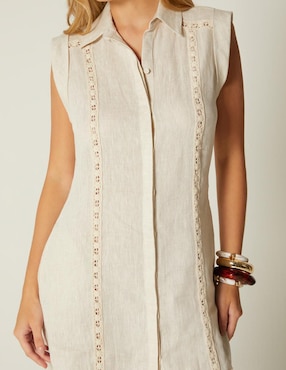 Vestido corto casual Studio F Alma Artesana para mujer