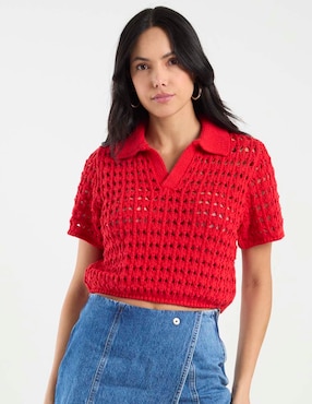 Suéter Pieces cuello V para mujer