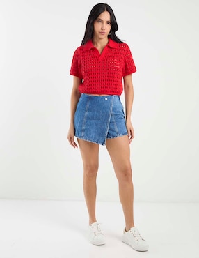 Suéter Pieces cuello V para mujer