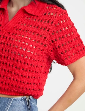 Suéter Pieces cuello V para mujer
