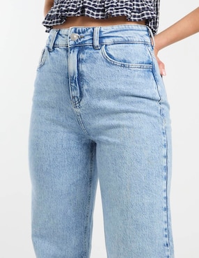 Jeans straight cintura alta Pieces para mujer