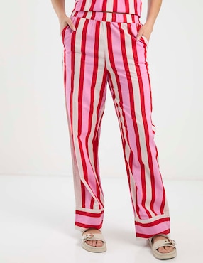 Pantalón Pieces straight para mujer