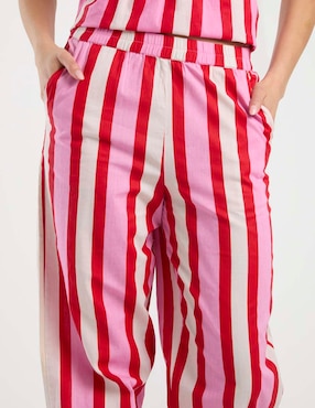 Pantalón Pieces straight para mujer
