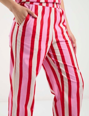 Pantalón Pieces straight para mujer