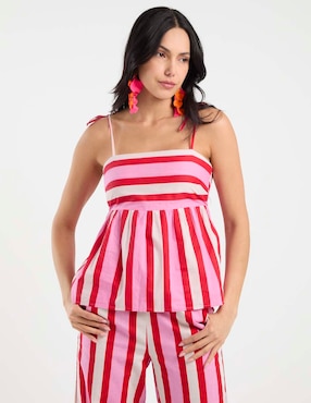 Blusa de tirantes Pieces para mujer