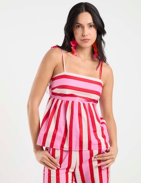 Blusa de tirantes Pieces para mujer
