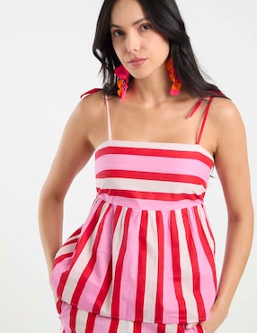 Blusa de tirantes Pieces para mujer