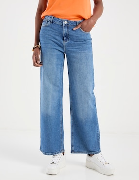 Jeans straight Pieces para mujer