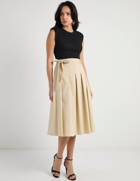 Vestido midi casual Map para mujer