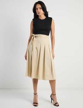 Vestido midi casual Map para mujer