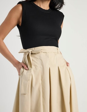 Vestido midi casual Map para mujer