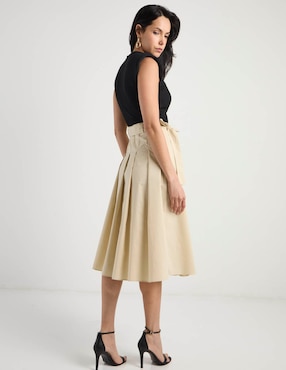 Vestido midi casual Map para mujer