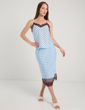 Blusa de tirantes Map para mujer