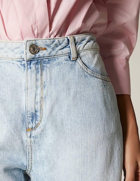 Bermuda Studio F de mezclilla para mujer