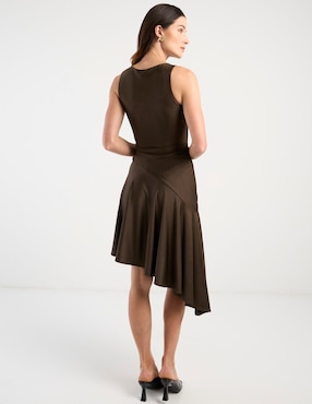 Vestido midi casual Map para mujer
