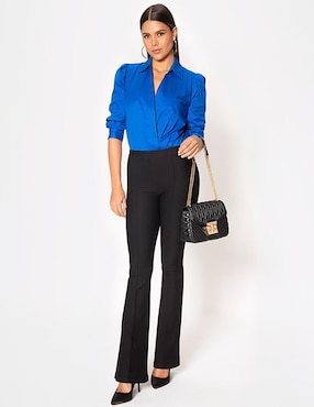Body Studio F cuello camisero escote V para mujer