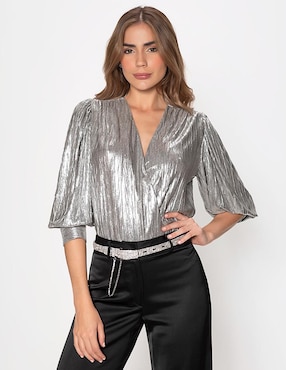 Body Studio F cuello V para mujer