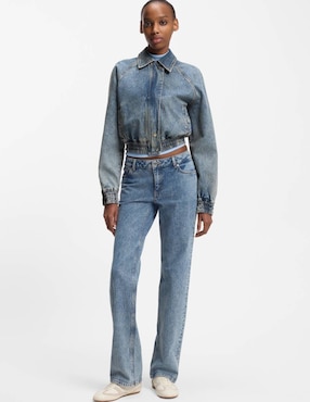 Chamarra bomber Hugo Blue para mujer