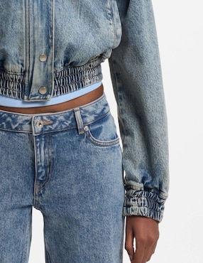 Chamarra bomber Hugo Blue para mujer
