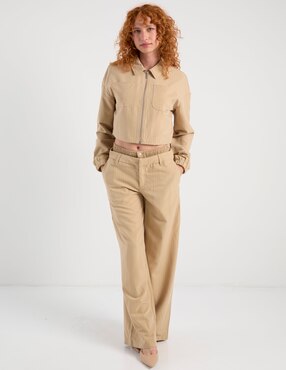 Pantalón relaxed hugo blue wide leg para mujer