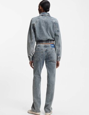 Jeans straight cintura Hugo Blue para mujer
