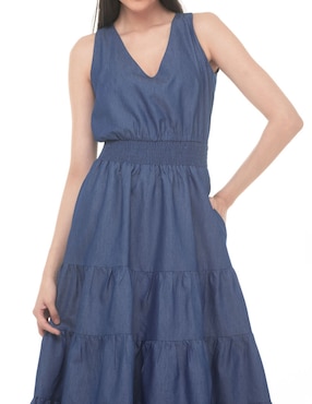 Vestido midi casual Lvyou para mujer