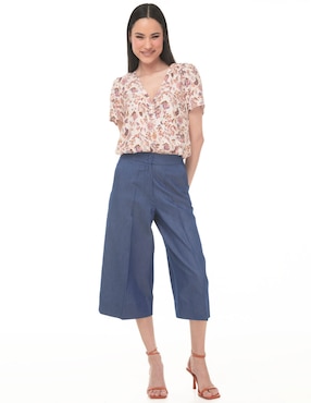 Blusa Lvyou manga corta para mujer