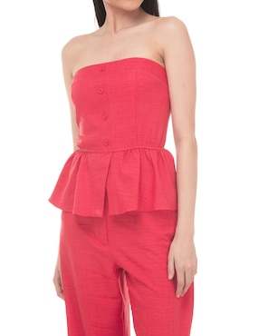 Top Lvyou escote bardot