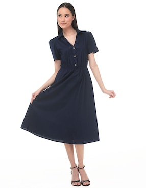 Vestido midi casual Lvyou para mujer