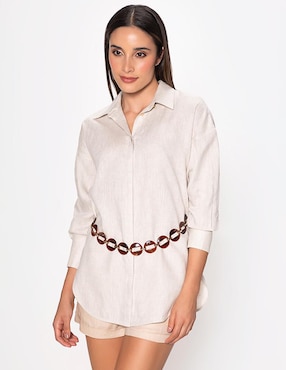 Blusa Studio F manga 3/4 para mujer