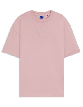 Playera manga corta Hugo Blue S26 cuello redondo para mujer