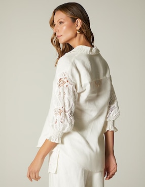 Blusa Studio F Verano en Formentera manga al codo para mujer
