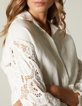 Blusa Studio F Verano en Formentera manga al codo para mujer