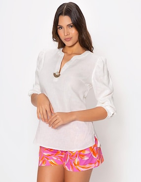 Blusa Studio F manga al codo para mujer