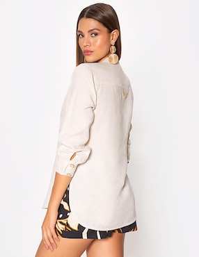 Blusa Studio F Sabana Africana manga al codo para mujer