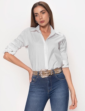 Blusa Studio F manga 3/4 para mujer
